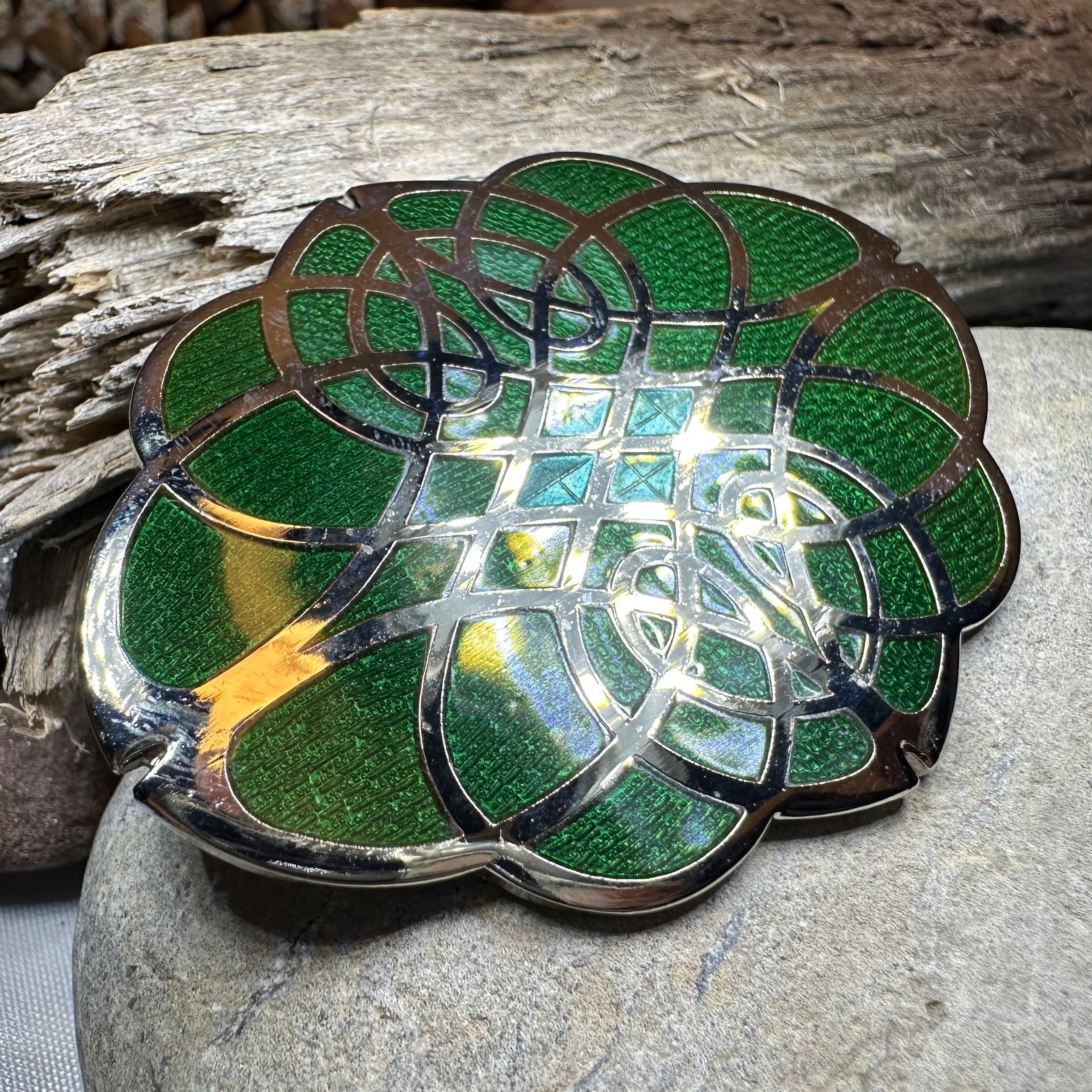 Rhianna Celtic Enamel Brooch