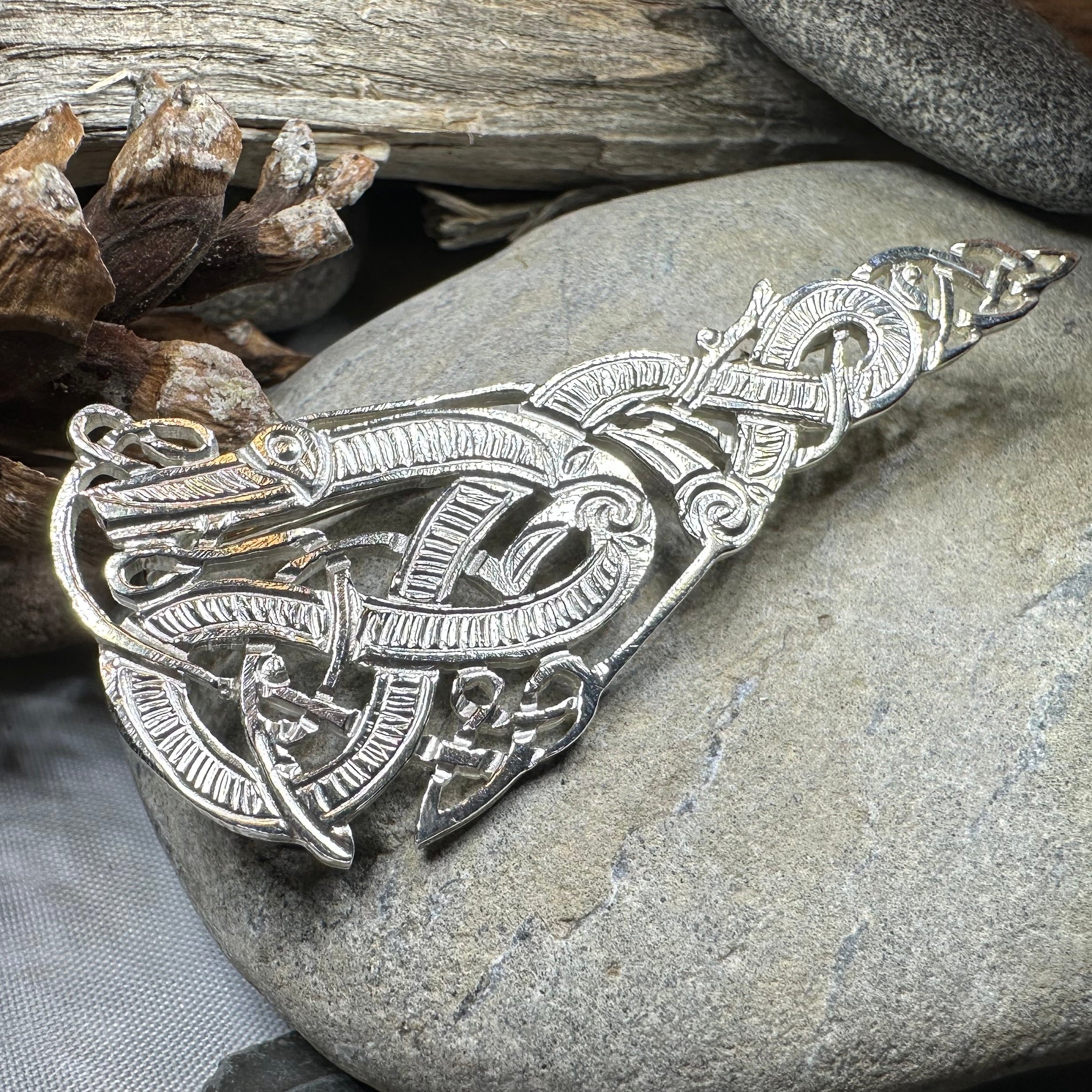 Artisan Irish Celtic Beast Brooch