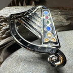Celtic Harp Brooch