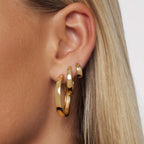 Gold Statement Gia Hoops