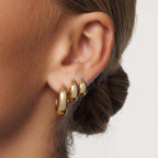Gold Statement Hoop Earrings