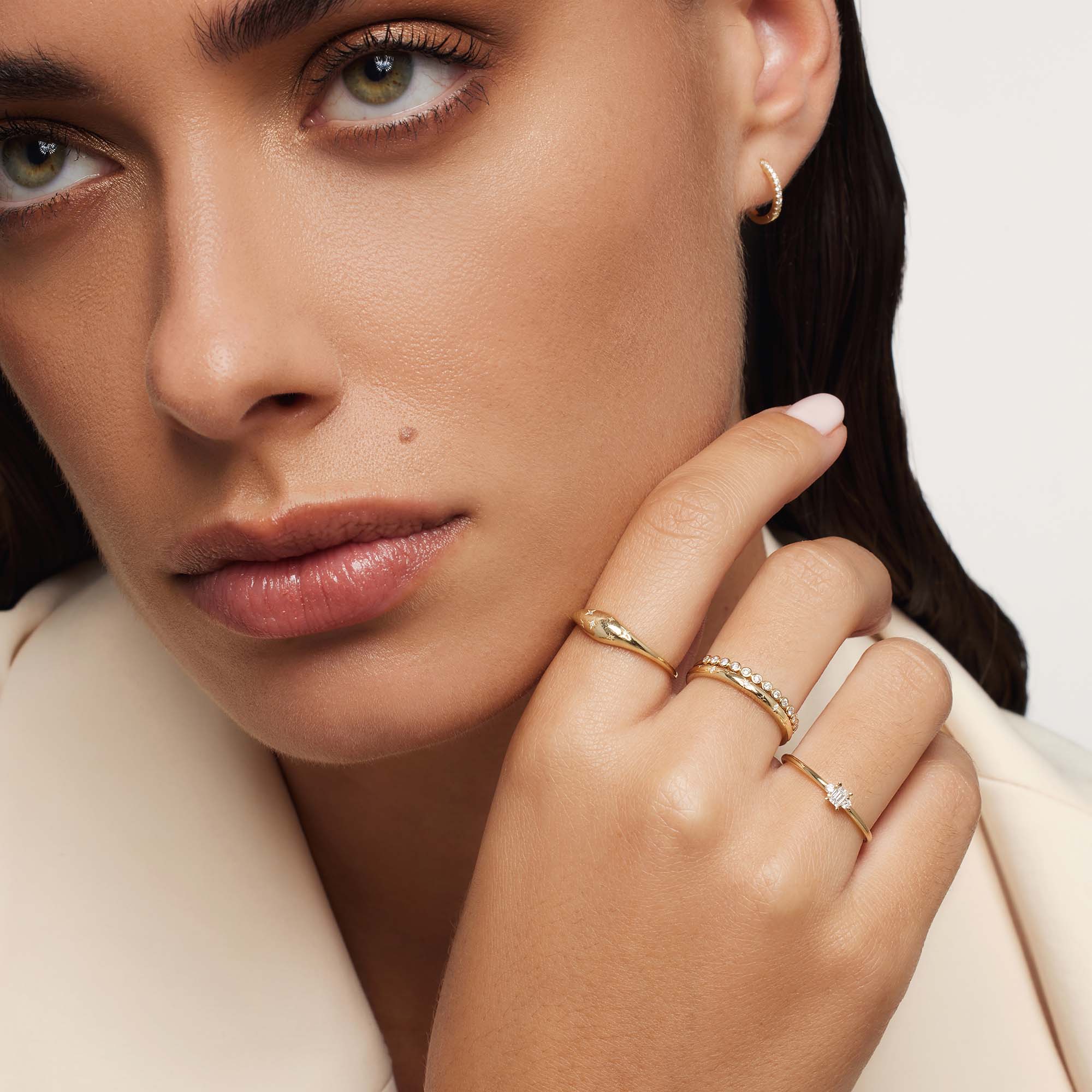 Dome Ring | White Gold