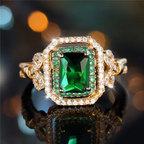 Elowira Emerald Elegance Ring