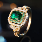 Elowira Emerald Elegance Ring