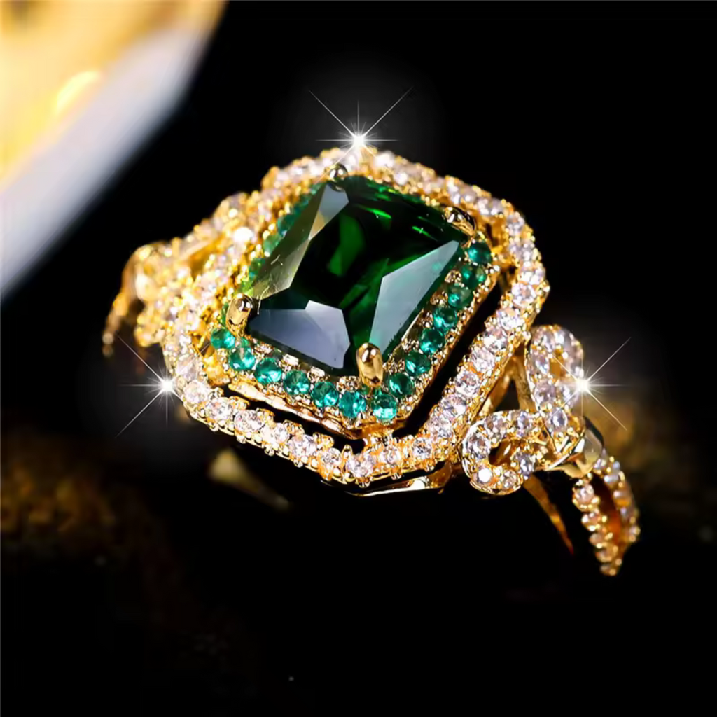 Elowira Emerald Elegance Ring