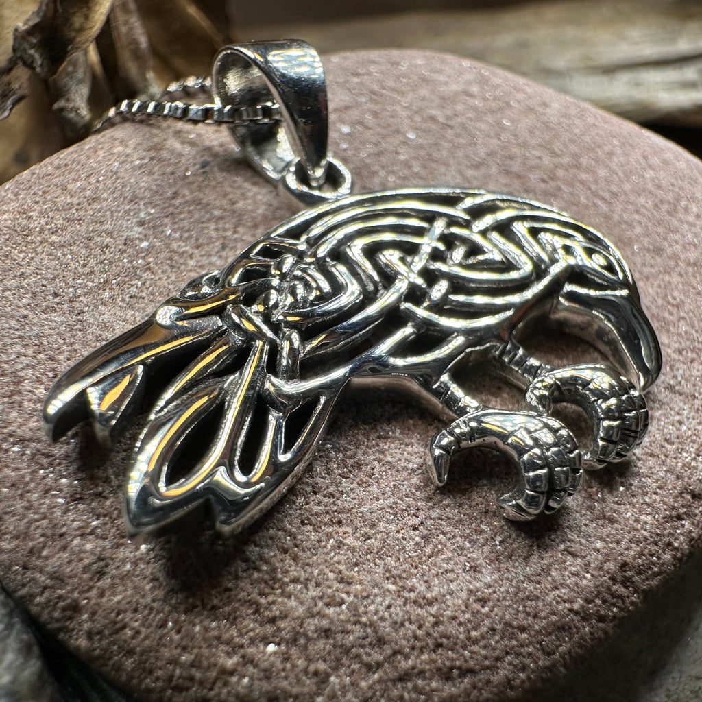 Oracle Celtic Raven Necklace