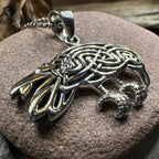 Oracle Celtic Raven Necklace