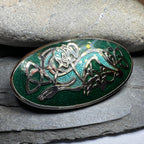 Enamel Celtic Dragon Brooch
