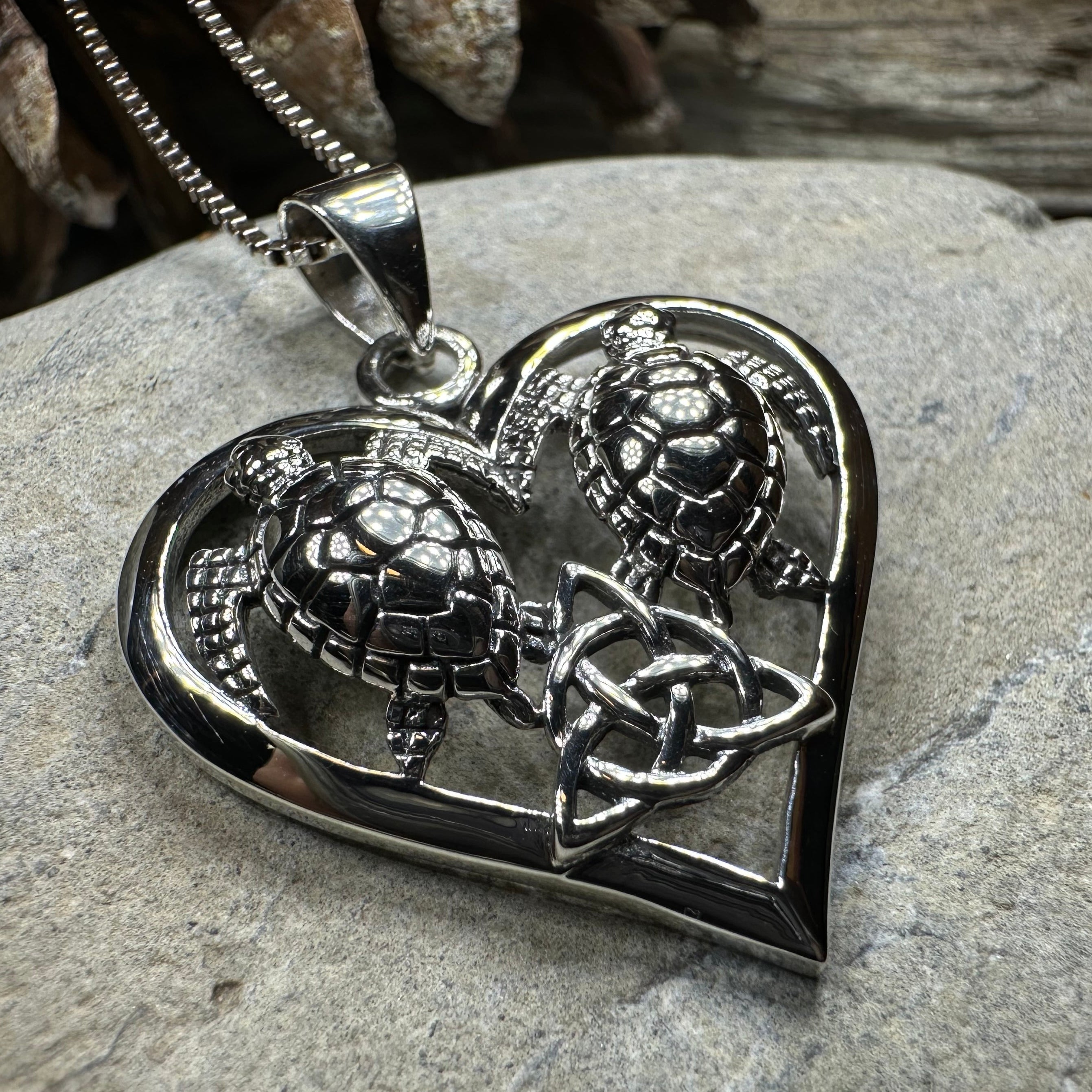 Celtic Turtle Lovers Necklace