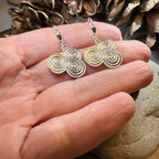 Artisan Newgrange Triple Spiral Earrings