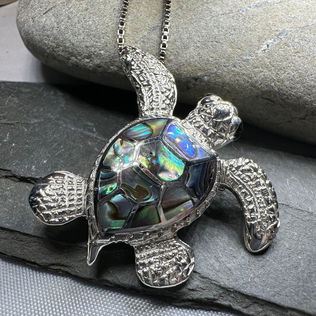Abalone Turtle Necklace