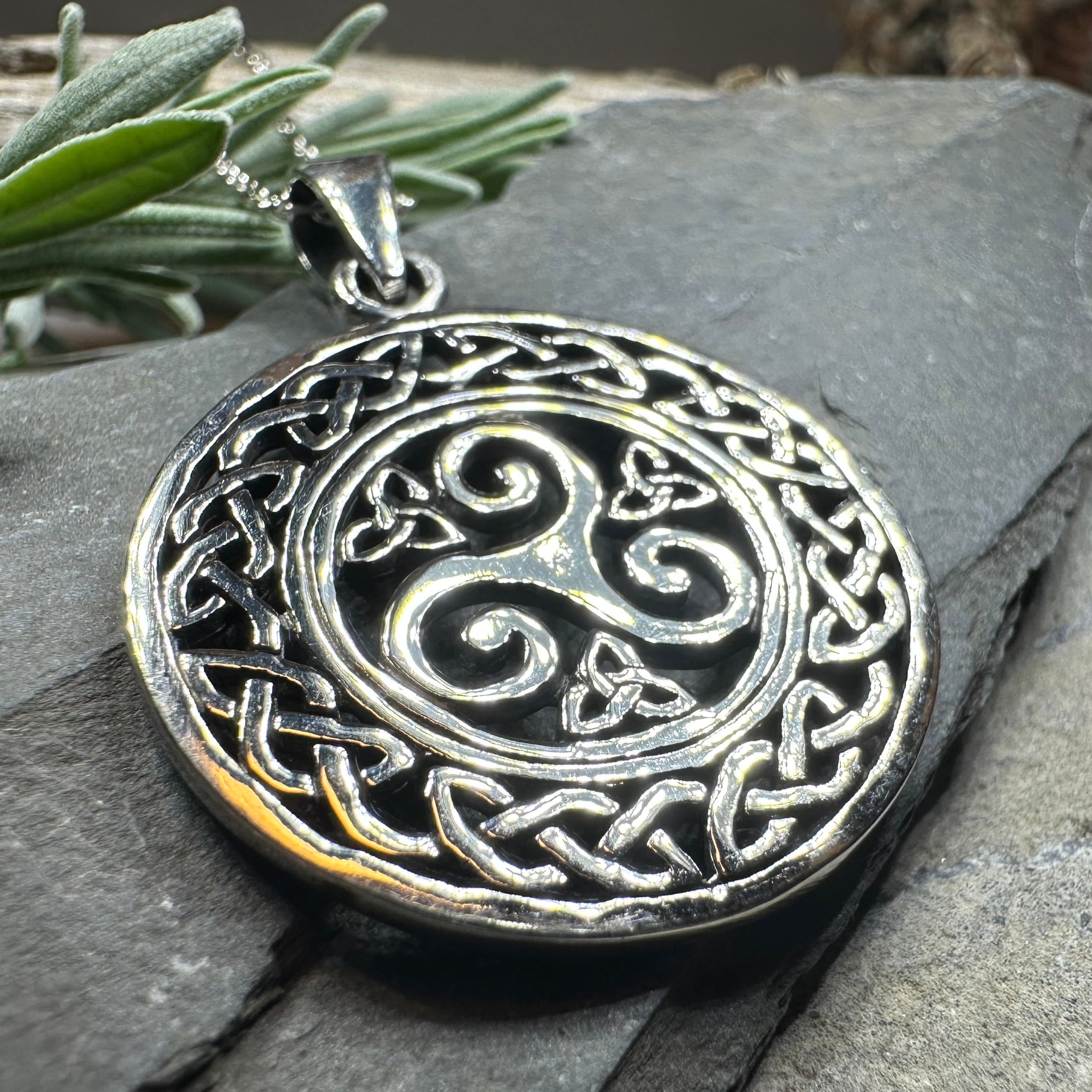 Nova Celtic Spiral Necklace
