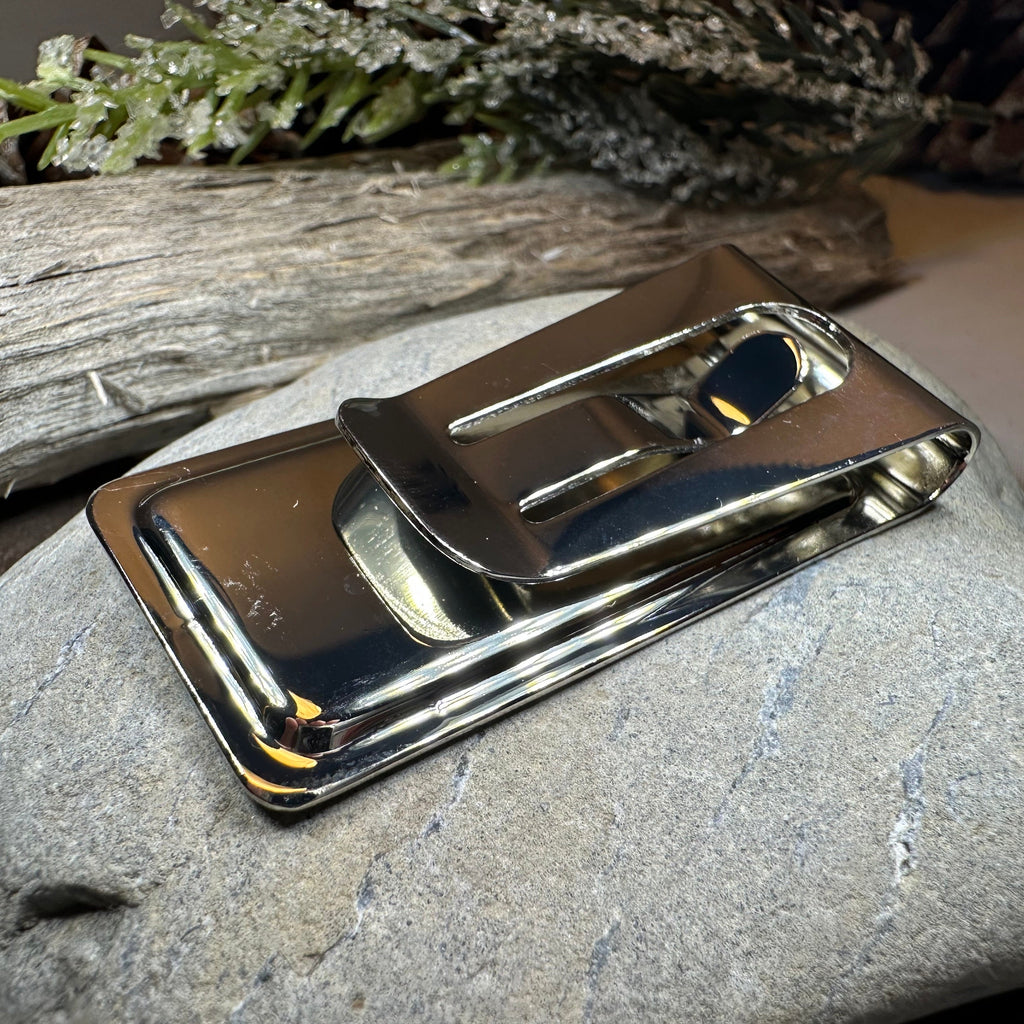 Howling Wolf Copper Money Clip