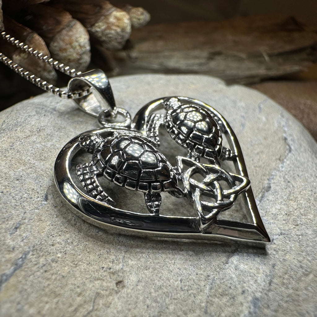 Celtic Turtle Lovers Necklace