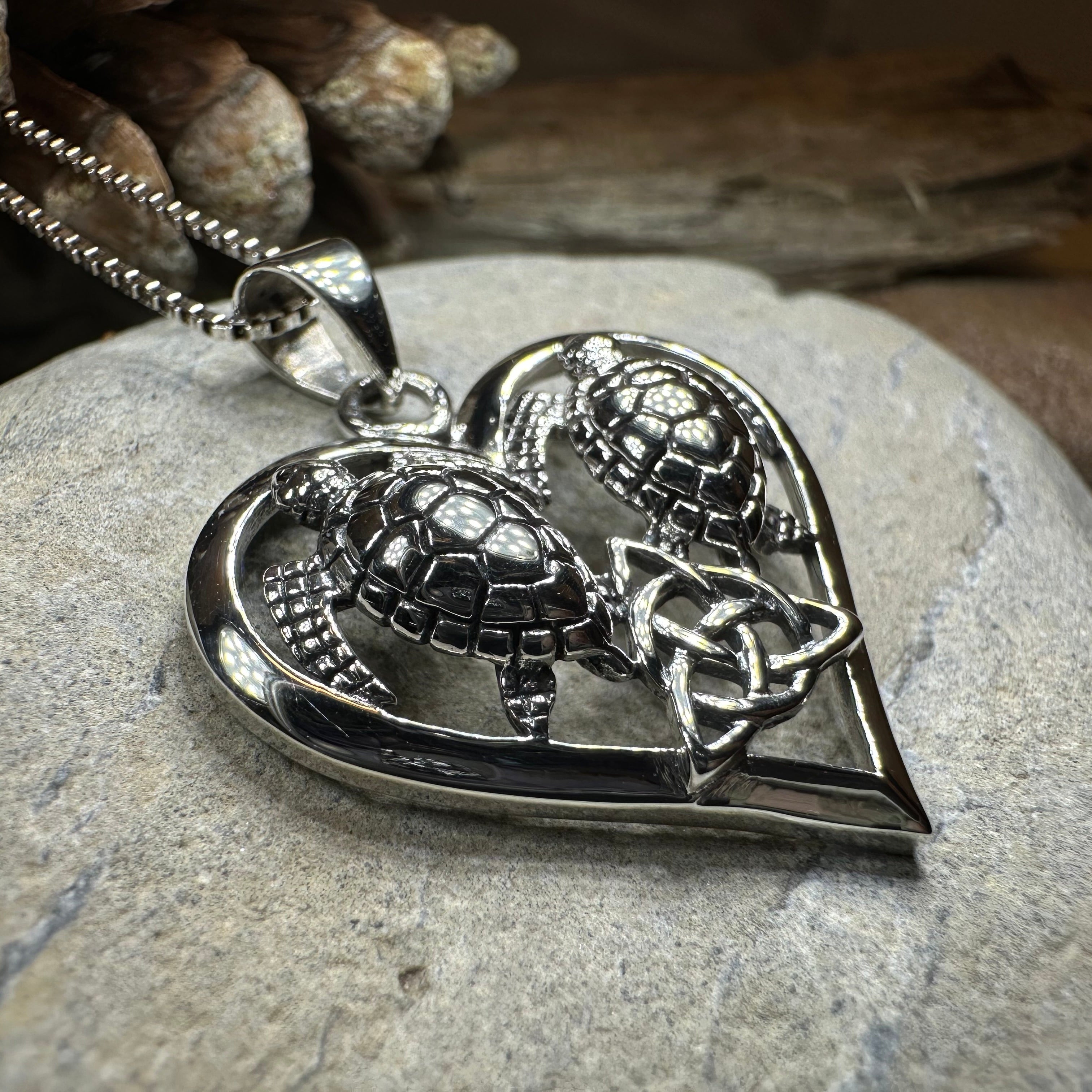 Celtic Turtle Lovers Necklace