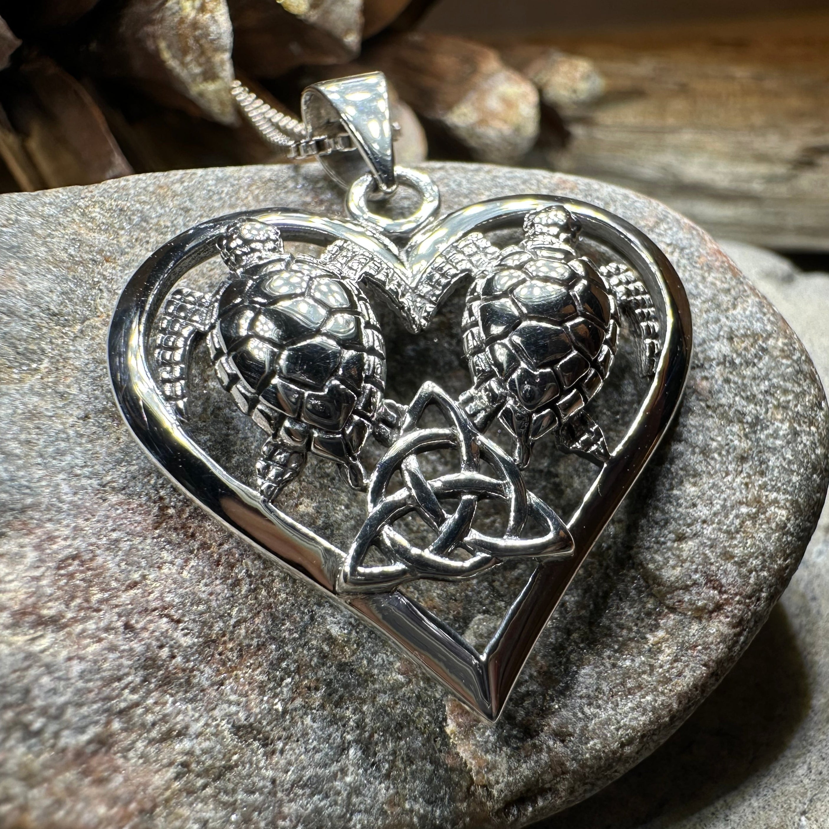 Celtic Turtle Lovers Necklace