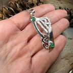 Artisan Large Irish Harp Necklace