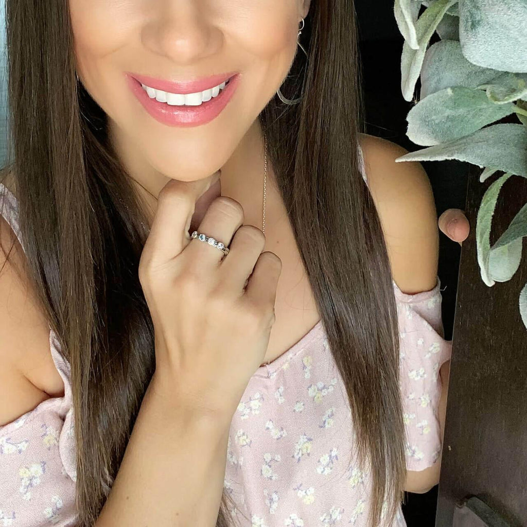 Four Stone Stack Ring