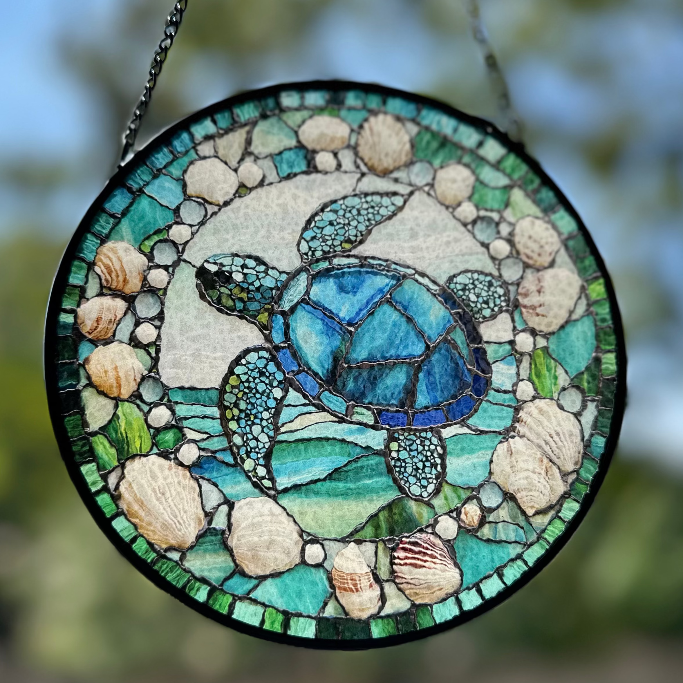 Coastal Sea Turtle Suncatcher