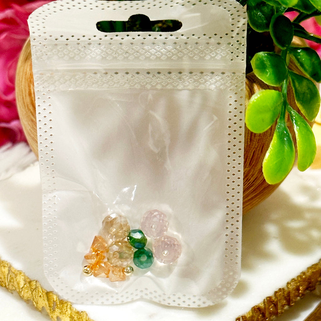 Gia Sparkle Hoops With Bead Packet - Gold or Silver