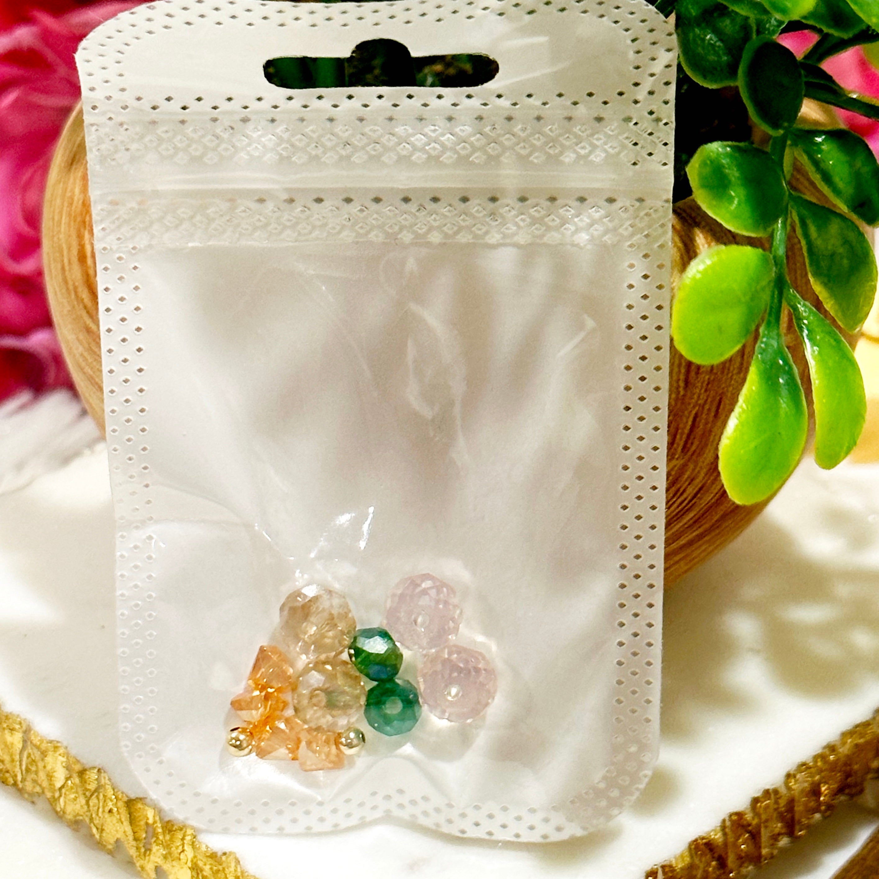 Gia Sparkle Hoops With Bead Packet - Gold or Silver