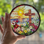 Springtime Cross Suncatcher
