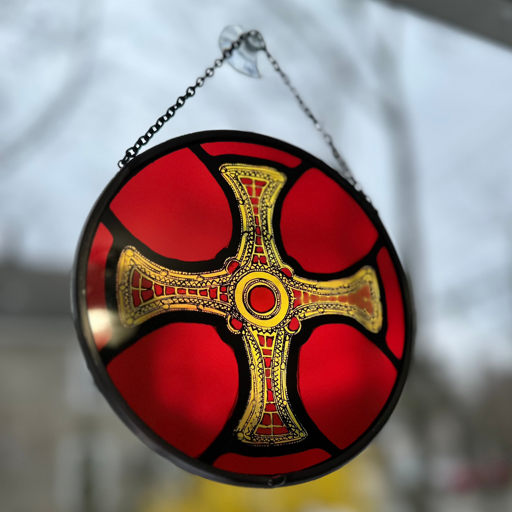 Saint Cuthbert's Cross Suncatcher