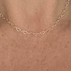 Amore Heart Link Choker Necklace