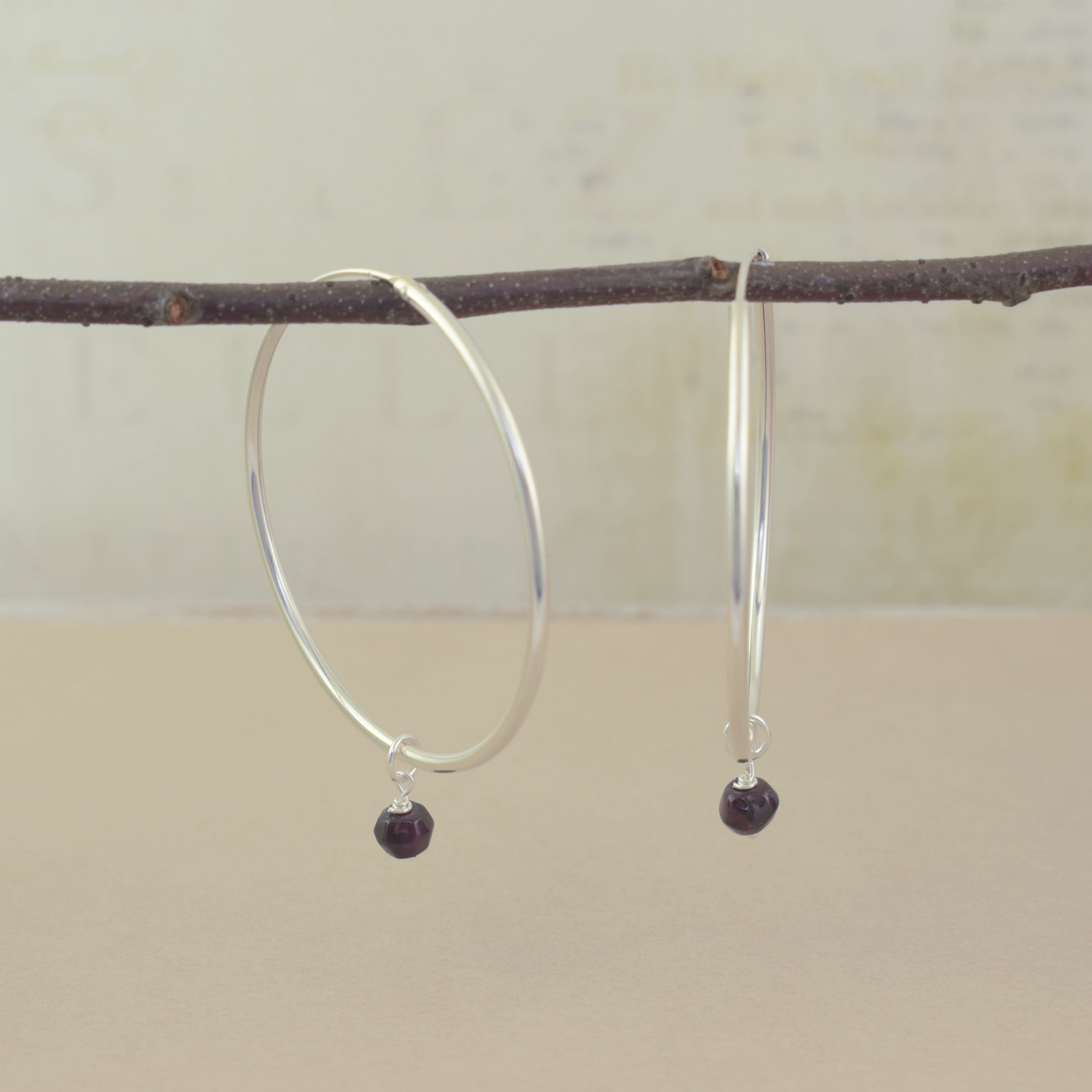 Embellish My Earrings - Garnet Glam