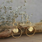 Gold Crushing Earrings