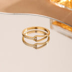 Geometric Elegant Gold Ring