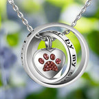 Stainless Steel Urn Paw Necklace