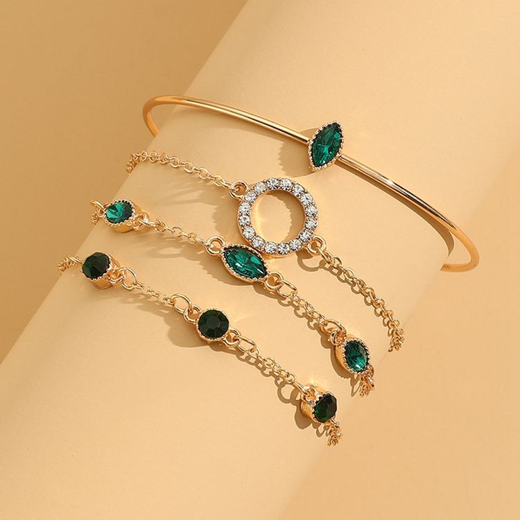 Celestial Leaf Green Bracelet Collection