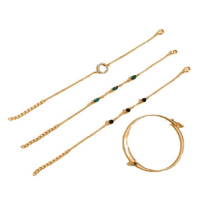 Celestial Leaf Green Bracelet Collection