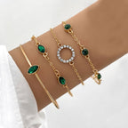 Celestial Leaf Green Bracelet Collection