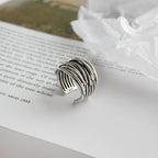 Silver Layered 925 Sterling Ring