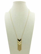 Women's Bohemian Long Chain Pendant Necklace With Chain Tassel