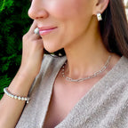 Hammered Paperclip Chain