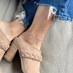 Hammered Paperclip Anklet