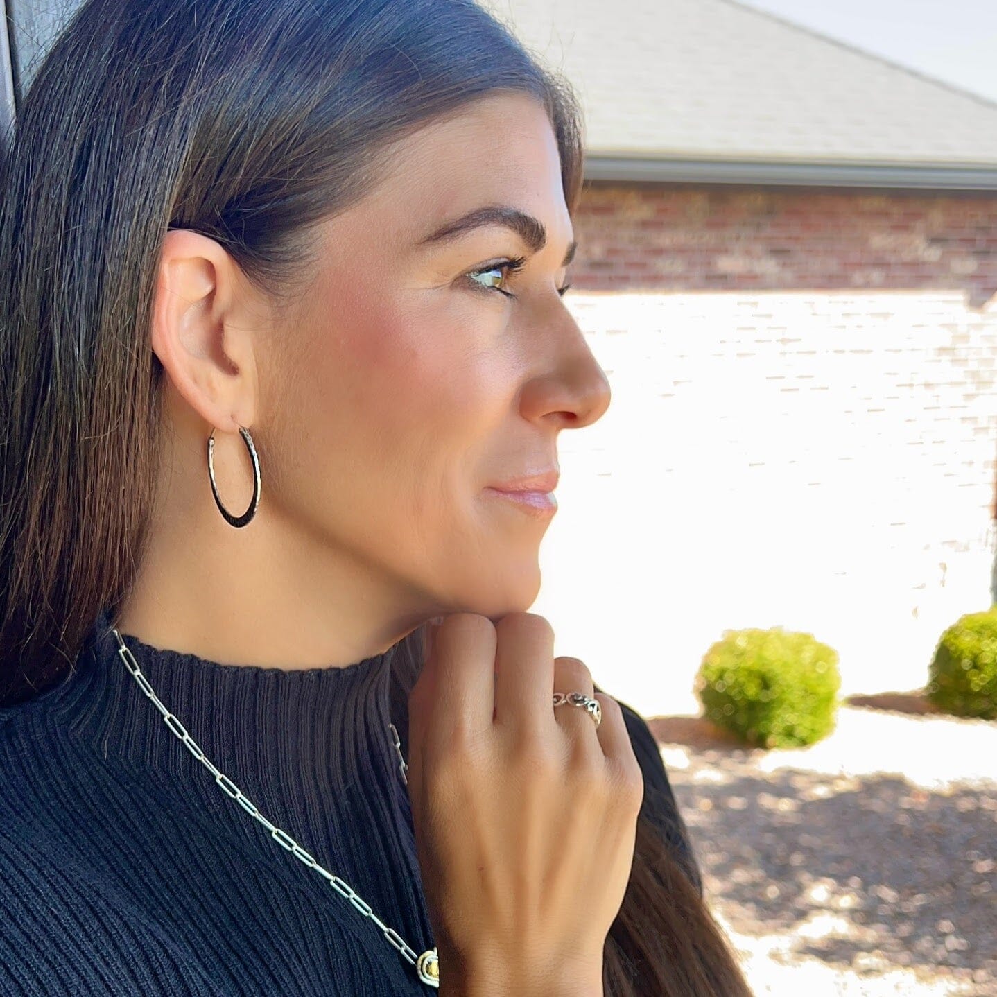 Hand Forged Hoop Earrings