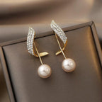Exclusive Gold Pearl Earrings