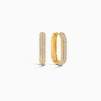 Gold Icon Pavé Hoops