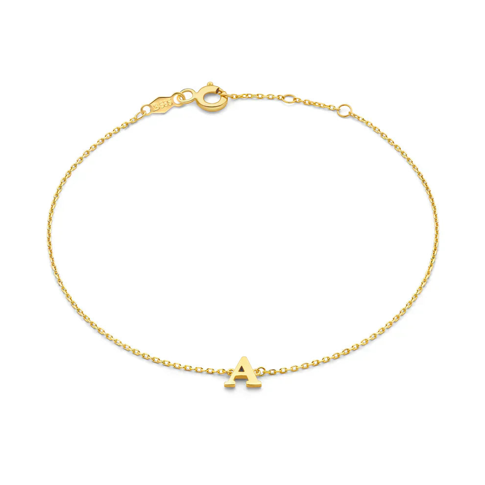Vita Signa Gold Initial Bracelet