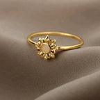 Golden Sunflower Ring