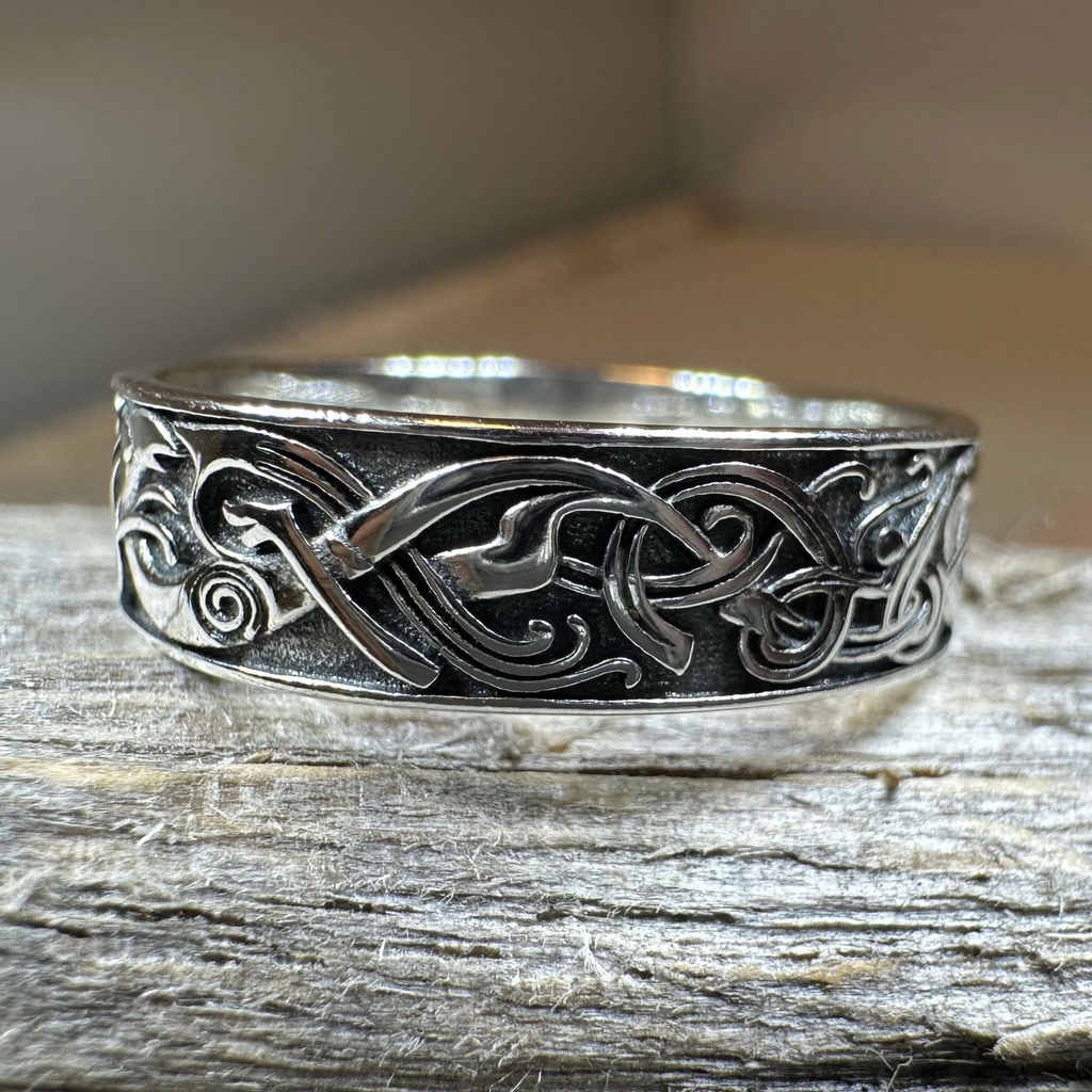Celtic Raven Ring