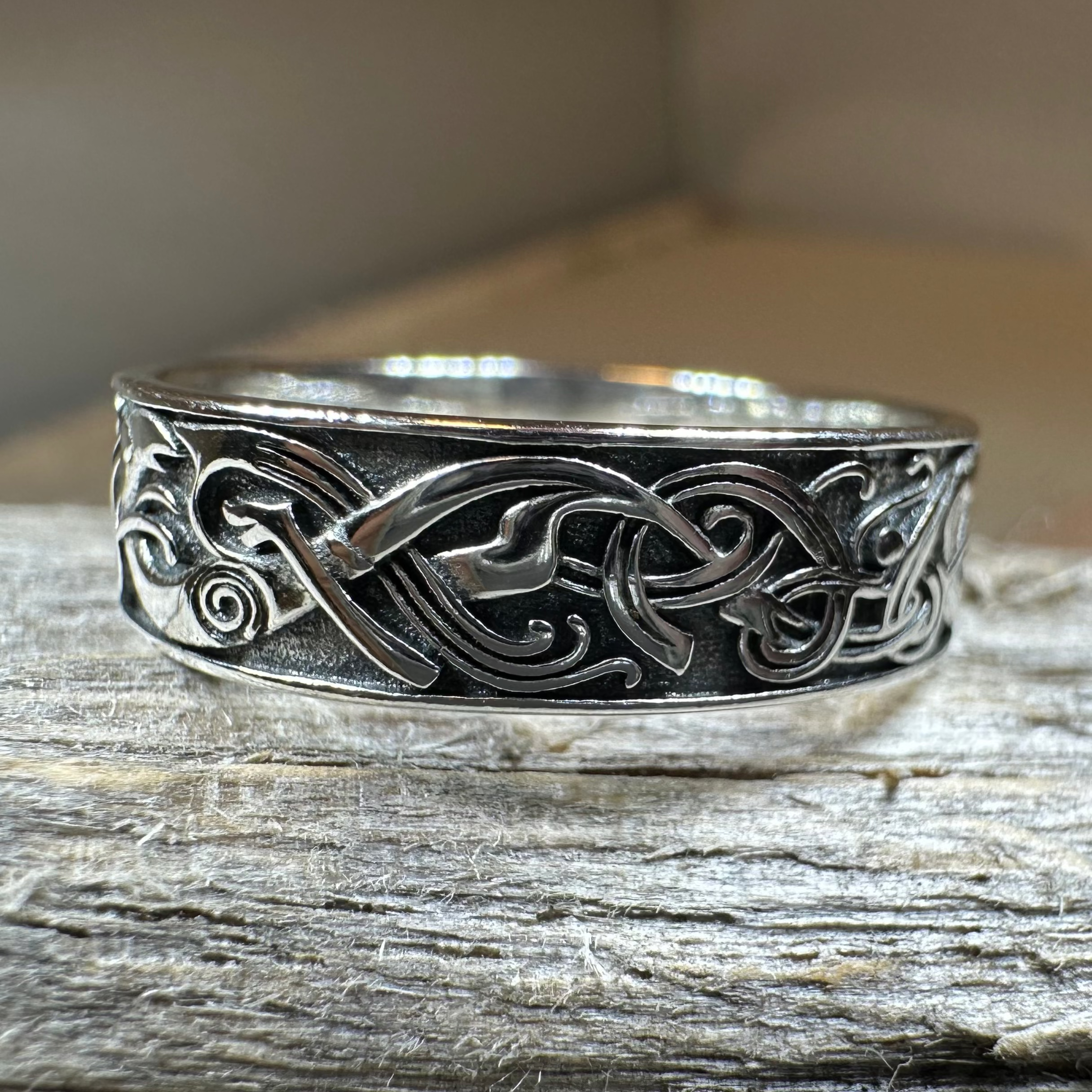 Celtic Raven Ring