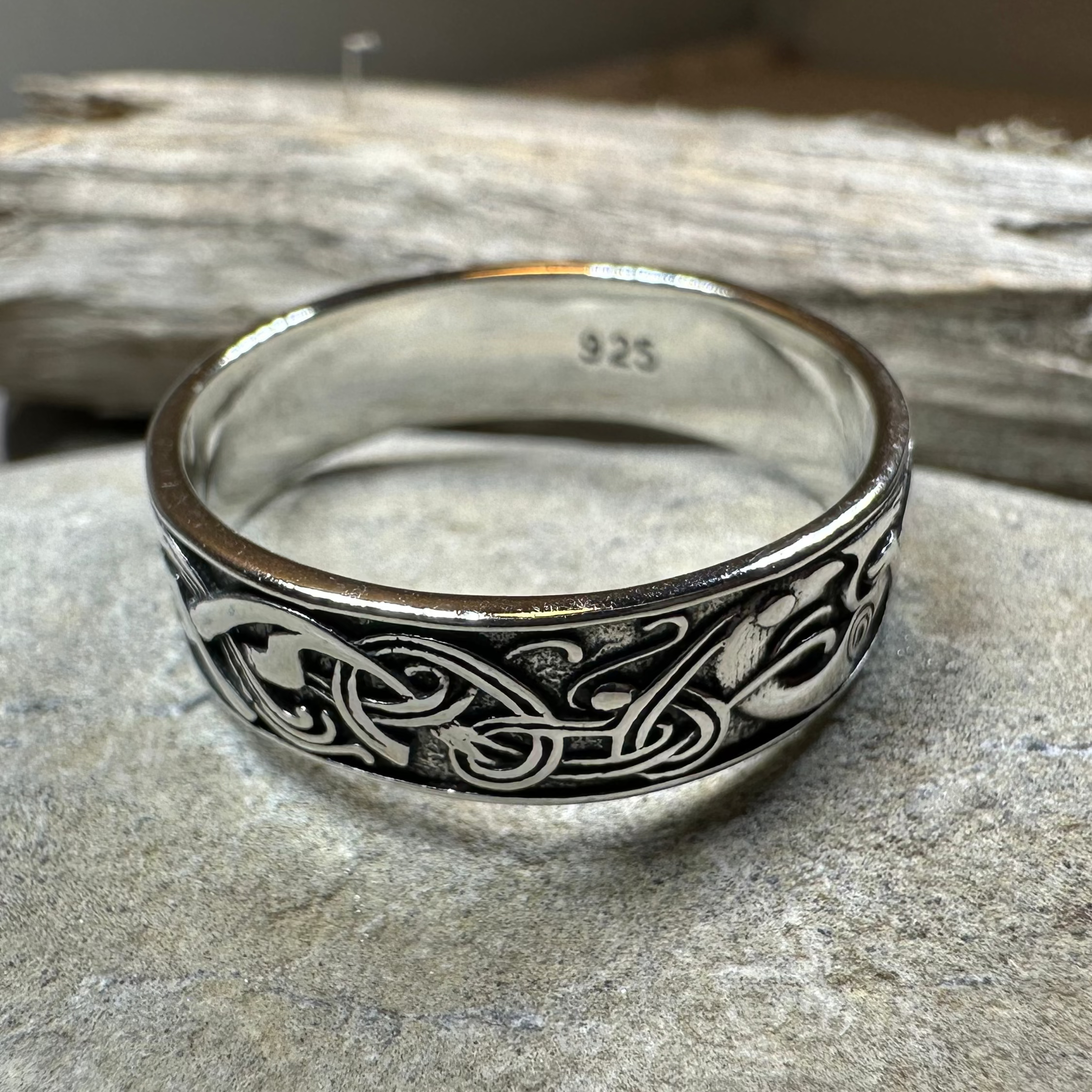 Celtic Raven Ring