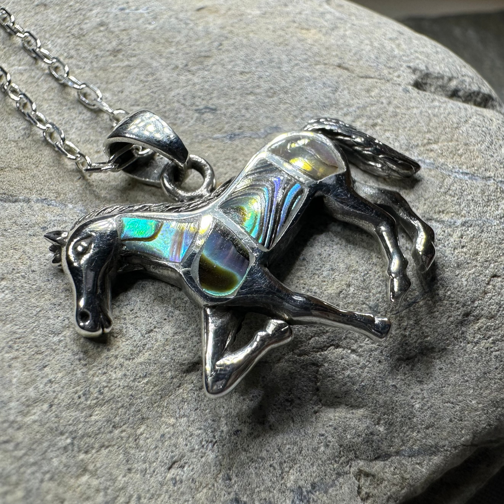 Shimmering Horse Necklace