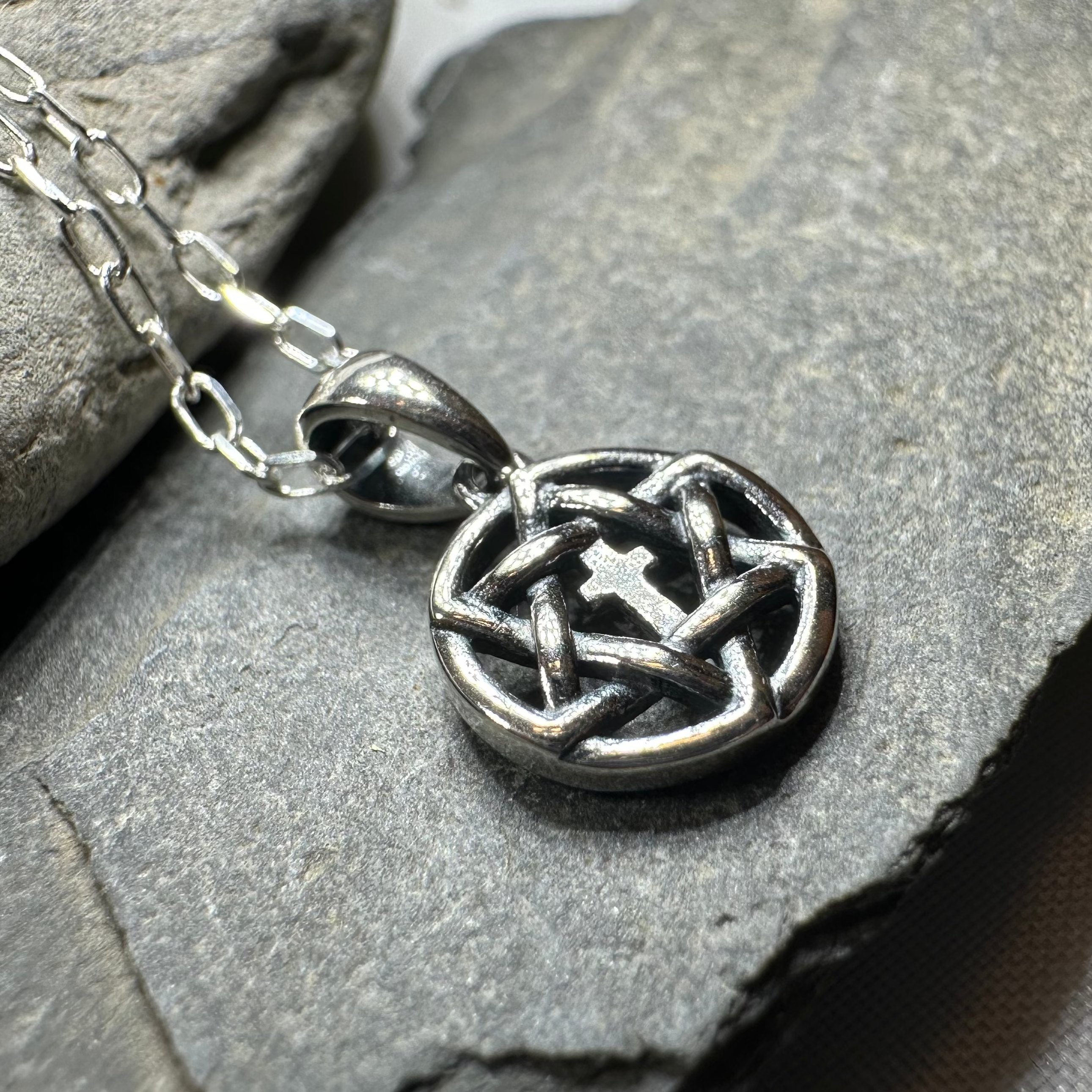 Petite Star of David Cross Necklace