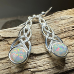 Muriel Celtic Knot Opal Earrings